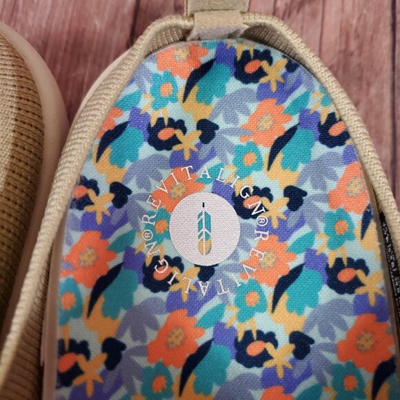 Revitalign Womens Size 7.5 B Stella Knit Slip On Slides Mules Shoes Sesame - Picture 8 of 15